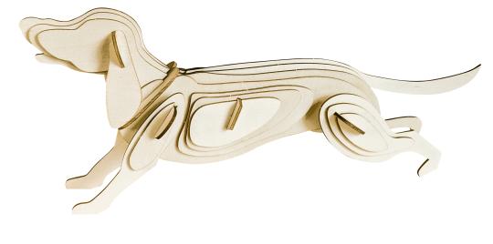 Woodconstruction Dog Lasercut 