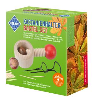 O-Kinee Kastanienbohrer Set mit Kastanienhalter,326-tlg Kastanien