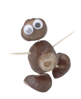 Chestnut Holder for Crafts with Chestnuts Pebaro Setkast4 Chestnut Man Craft Set