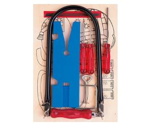 Laubsäge-Set auf Holzvorlage, 13 Teile 