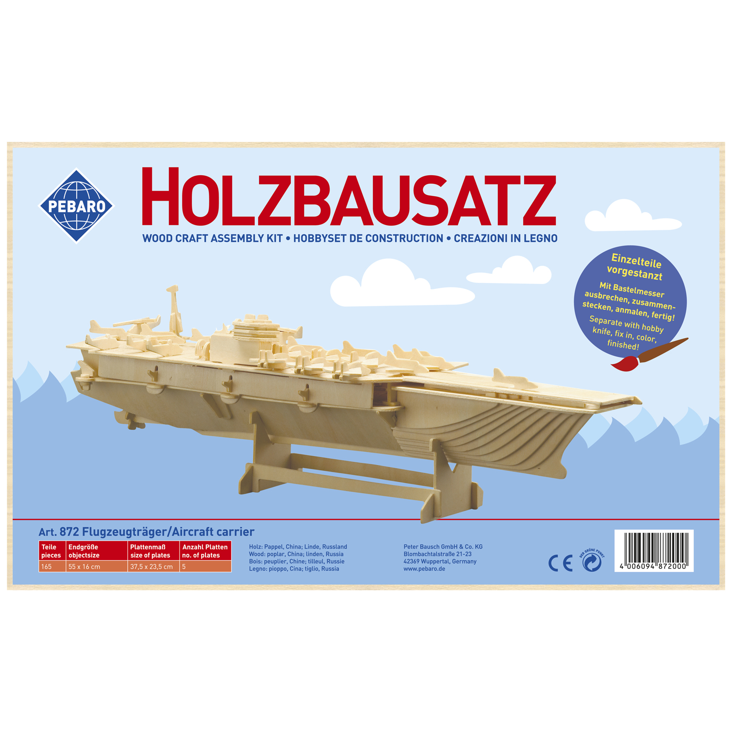 flugzeugträger spielzeug Holzbausatz Flugzeugträger | Peter Bausch's Hobby Shop